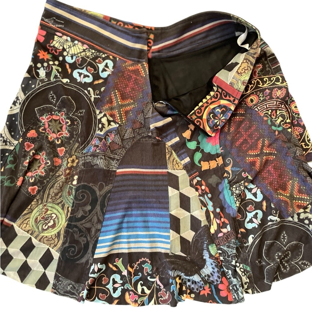 Multicolor Desigual abstract Patterned Women's Sk… - image 4
